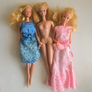 3 Vintage 1980's Era Barbies